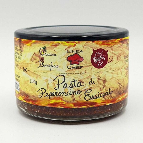 pasta di peperoncino essiccato 100 grammi